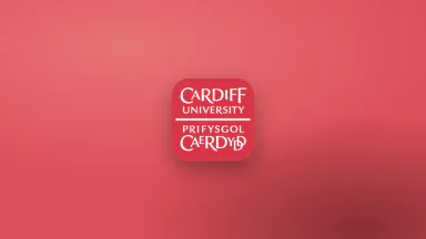 Cardiff University Main Building beneath a blue sky