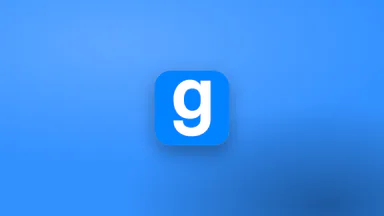 Garry's Mod mark on a blue ground